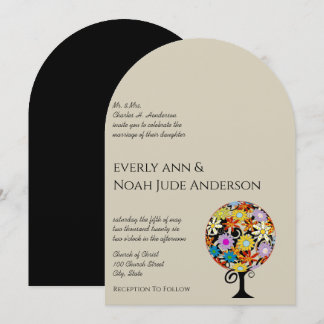 Magical Forest Circle of Love Wedding Invitations
