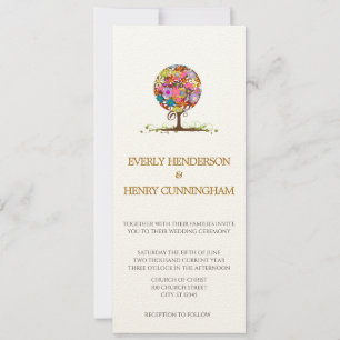 Magical Forest Circle of Love Wedding Invitations