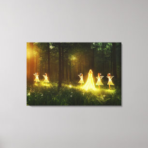 Magical Forest   Elf & Fairies   Fantasy Nature Canvas Print