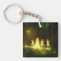 Magical Forest | Elf & Fairies | Fantasy Nature Keychain