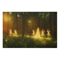 Magical Forest | Elf & Fairies | Fantasy Nature Wood Wall Art