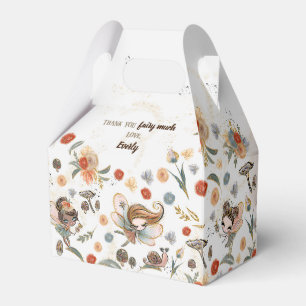 Magical Forest Fairy Birthday Party Favor Boxes