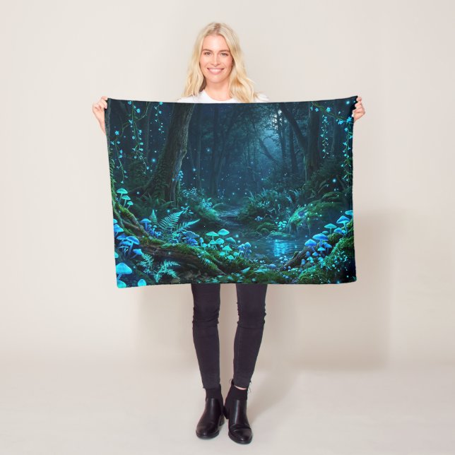 Magical Forest Fleece Blanket (In Situ)