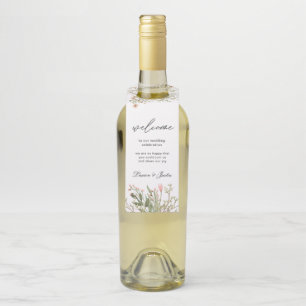 Magical Forest Floral Bottle Hanger Tags