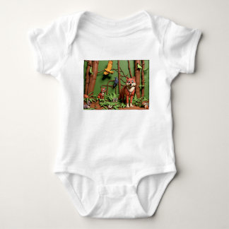Magical Forest - Forest Animals Baby Bodysuit