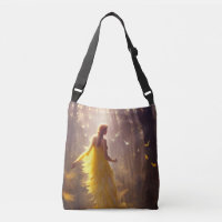 Magical Forest Friends Digital Art Crossbody Bag