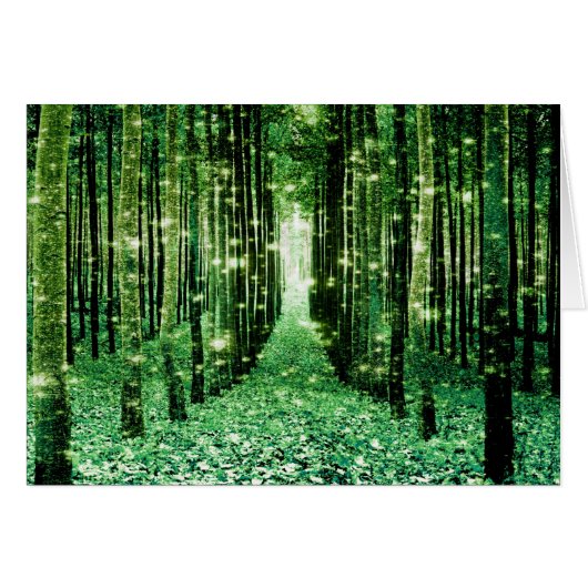 Magical Forest Green Mystery Cards (Front Horizontal)