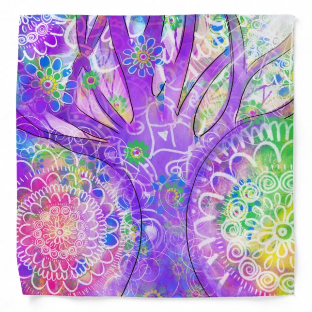 Magical Forest Mandala Bandana (Front)