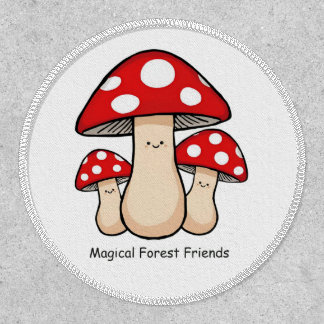 Magical Forest Mushrooms Enchanted Fairy Woodland  Patch