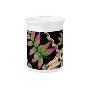 Magical Forest Unicorn Dark Pattern. Beverage Pitcher
