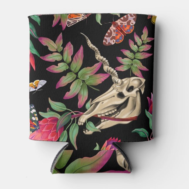 Magical Forest Unicorn Dark Pattern. Can Cooler (Front)