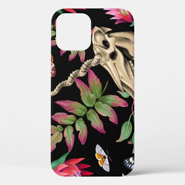 Magical Forest Unicorn Dark Pattern. Case-Mate iPhone Case (Back)