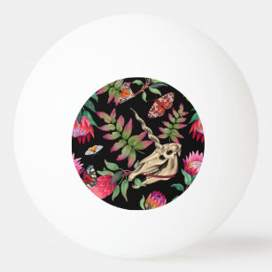 Magical Forest Unicorn Dark Pattern. Ping Pong Ball