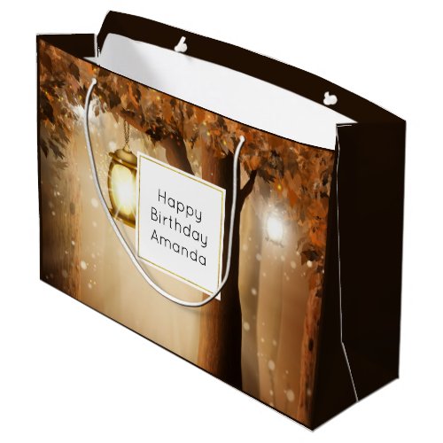 Magical Forest with Fairy Lights Birthday Large Gift Bag