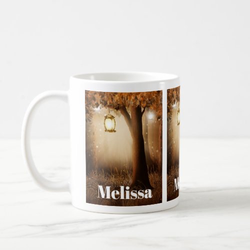 Magical Forest with Fairy Lights Coffee Mug
