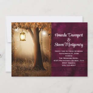 Magical Forest with Fairy Lights Wedding Invitation