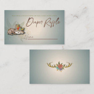 Magical Forest Woodland Oh Baby Deer Animals Games Enclosure Card