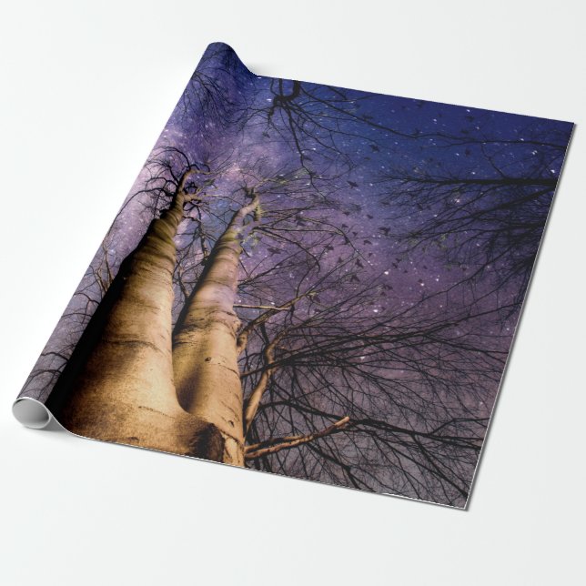 Magical Forest Wrapping Paper (Unrolled)