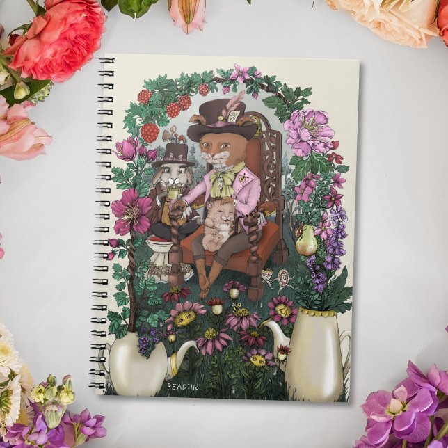 Magical Fox Mad Hatter Alice in Wonderland Art Notebook (Creator Uploaded)