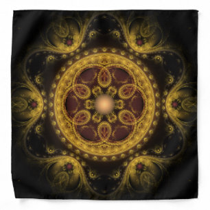 Magical fractal pattern mandala bandana