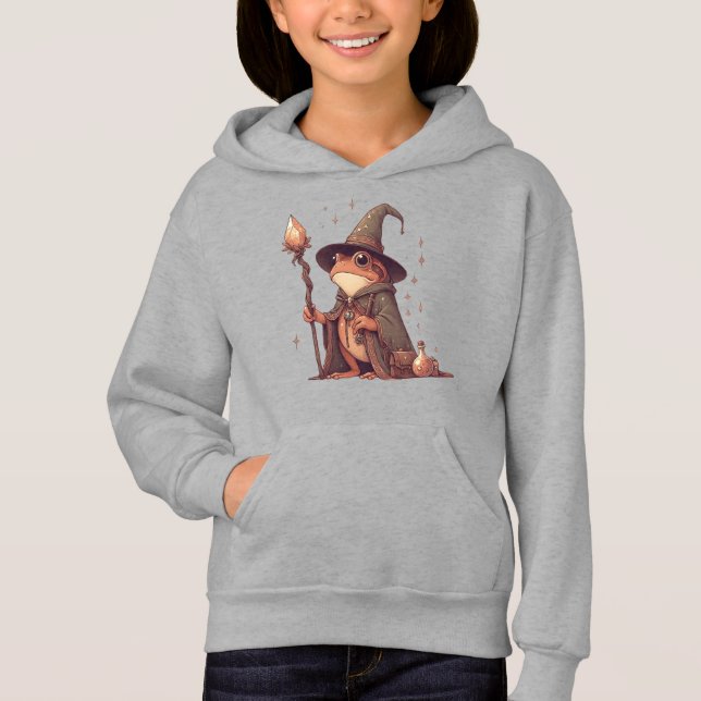 Magical Frog Wizard Hoodie (Front)