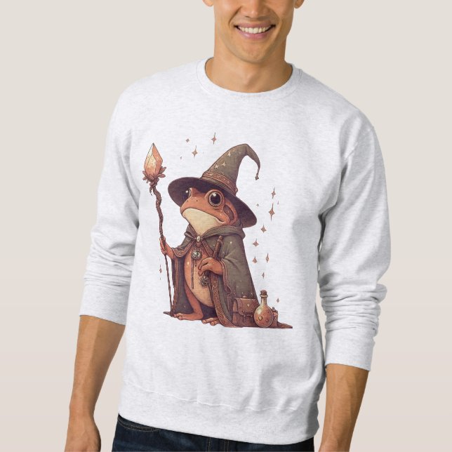 Magical Frog Wizard Sweatshirt (Front)