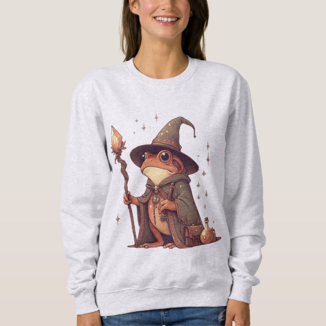 Magical Frog Wizard Sweatshirt (Front)
