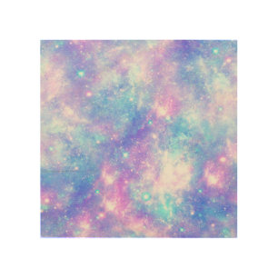 Magical Galaxy: Pink Blue Star Print