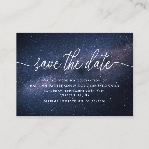 Magical Galaxy Save The Date Enclosure Card