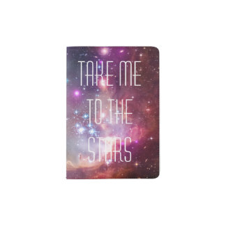 Magical Galaxy space and quote Passport Holder