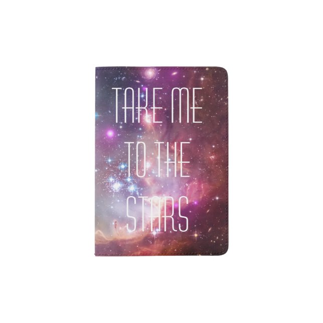 Magical Galaxy space and quote Passport Holder (Front)