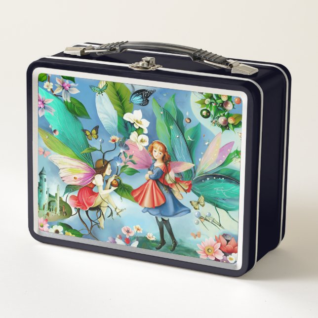 Magical Garden Friends Metal Lunch Box (Front)