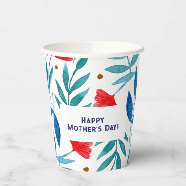 Magical Garden Mother's Day Paper Cups (Left)