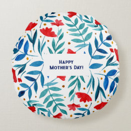 Magical Garden Mother's Day Round Pillow