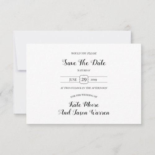 Magical Garden Wedding Save The Date