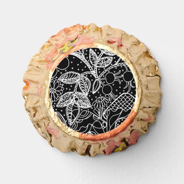 Magical Garden Whimsical Ink Art Reese's Peanut Butter Cups (Front)