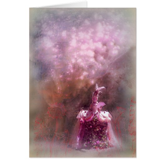 magical garden with princess, card (Front)