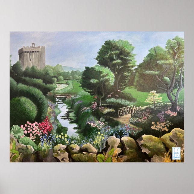 Magical Gardens of Blarney Castle Ireland Poster (Front)