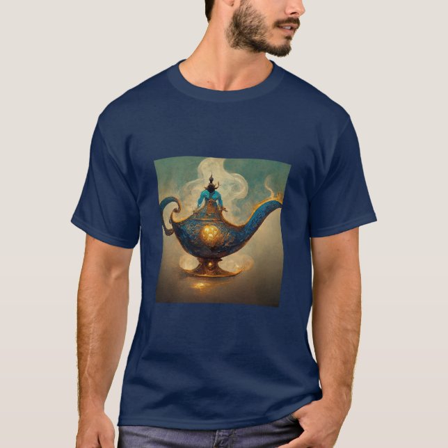 Magical Genie Lamp Designed T-Shirt  (Front)