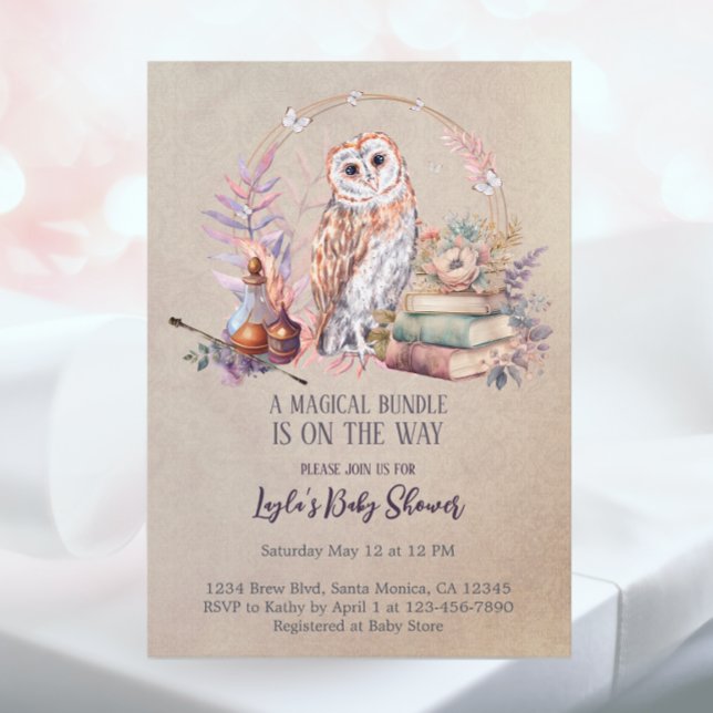 Magical Girl Wizard Baby Shower Invitation (Creator Uploaded)