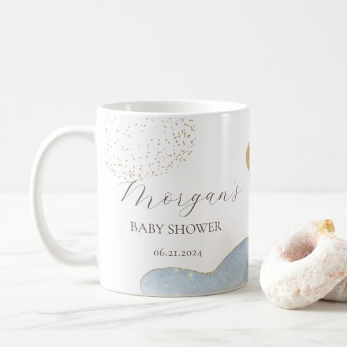 Magical Glitter Abstract Baby Shower Monogram Coffee Mug