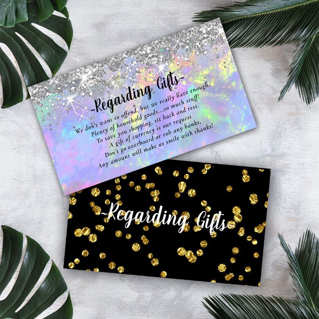 Magical Glitter Honeymoon Wishing Well Enclosure Card (Creator Uploaded)