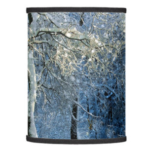 Magical Glittery Snow Forest Winter Wonderland Lamp Shade