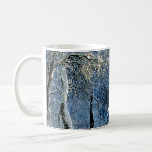 Magical Glittery Sunshine Snow Forest Wonderland Coffee Mug
