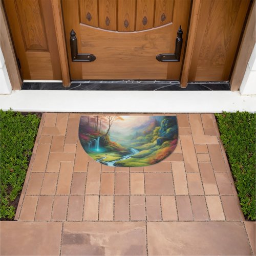 Magical Glowing Forest Nature Landscape  Doormat