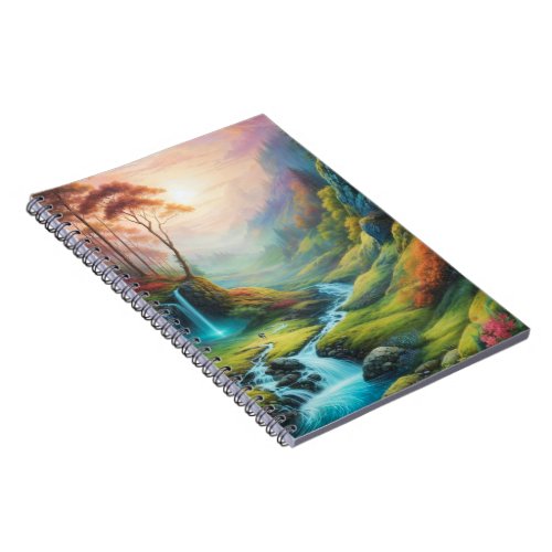 Magical Glowing Forest Nature Landscape  Notebook