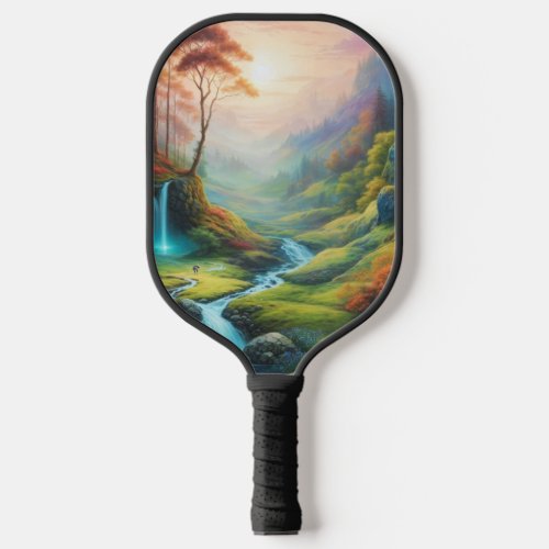 Magical Glowing Forest Nature Landscape  Pickleball Paddle