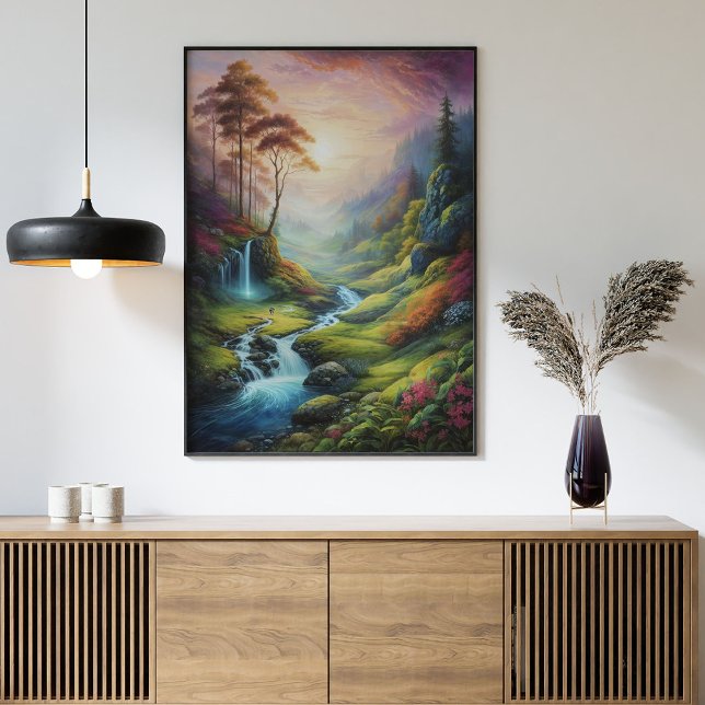 Magical Glowing Forest Nature Landscape Poster (Creator Uploaded)