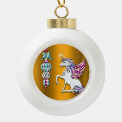 Magical Golden Unicorn Christmas