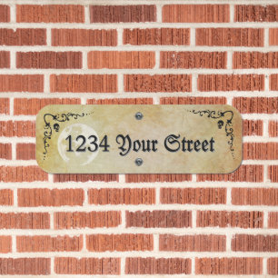 Magical Goth Address  Metal Sign
